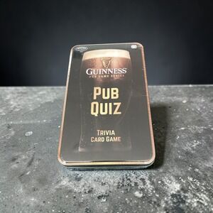 Guinness Pub Quiz Trivia Card Game Pub Game Series Collector Tin New 53635